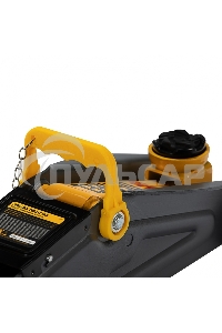 Домкрат гидравлический подкатной с фиксатором Denzel 2 т, 130-330 мм, в кейсе 51154