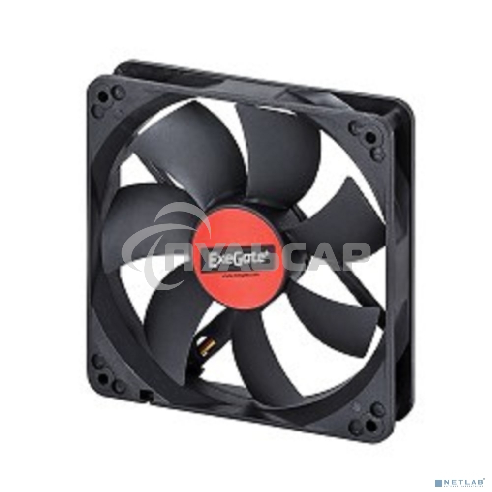Вентилятор для корпуса ExeGate EX12025S3P черный, 120 мм, 1500 об/мин, 24 дБ, 3 pin