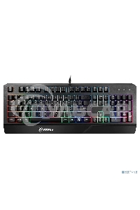Клавиатура проводная MSI VIGOR GK20 RU черный USB Multimedia for gamer LED (подставка для запястий)