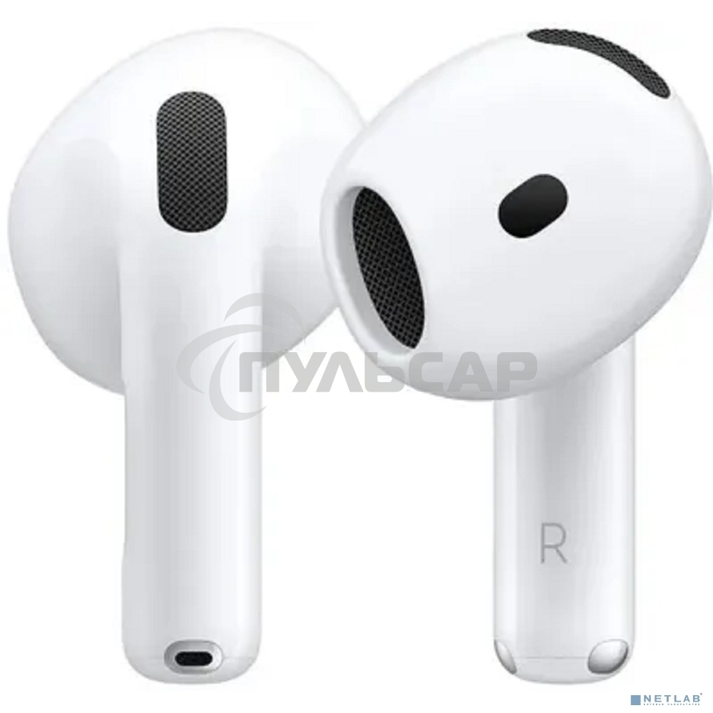 Гарнитура вкладыши Apple A3050 A3053 A3058 AirPods 4 белый беспроводные bluetooth в ушной раковине