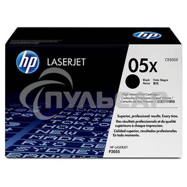 Картридж лазерный HP CE505X черный для LJ P2055 6500стр.