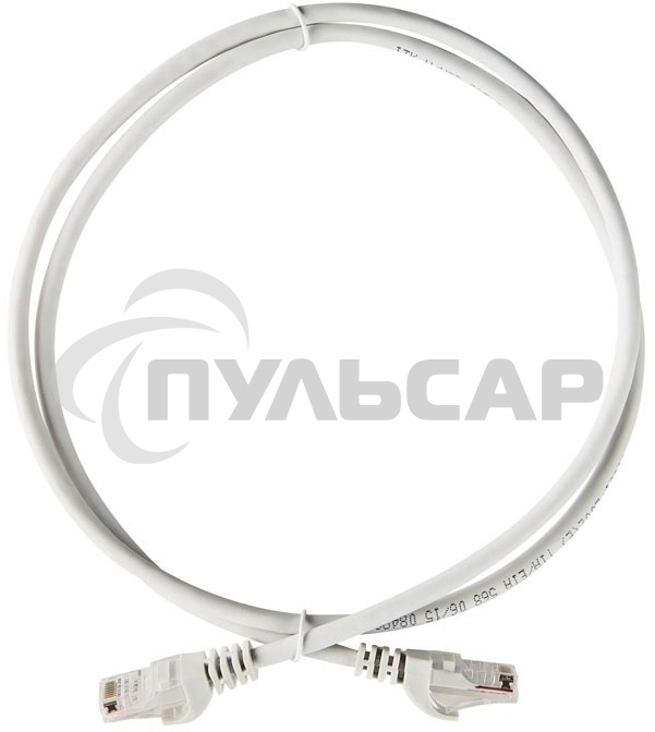 Коммутационный шнур ITK (патч-корд), кат.5Е UTP, LSZH, 1м, серый