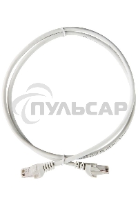 Коммутационный шнур ITK (патч-корд), кат.5Е UTP, LSZH, 1м, серый
