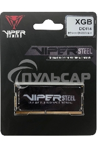 Оперативная память Patriot Viper Steel, DDR4, 32Gb (1x32 Gb), 2666 MHz, CL18, SO-DIMM