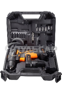 Дрель-шуруповерт Вихрь ДА-24Л-2К/Б 72/14/24, Аккумуляторная, 24В, 2 АКБ, Кейс