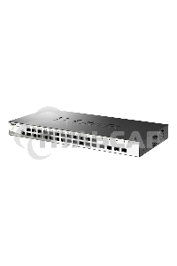 Коммутатор управляемый L2 DGS-1210-28XS/ME/B2A с 24 портами 100/1000Base-X SFP и 4 портами 10Gbase-X SFP+