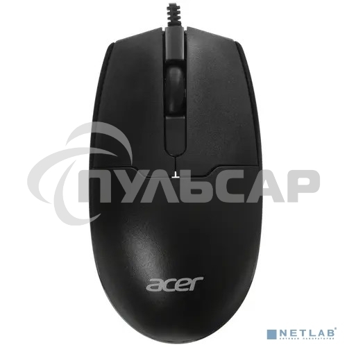 Мышь проводная Acer OMW126 черный, 1200 dpi, USB, кнопки - 3