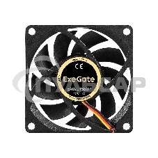 Вентилятор для корпуса ExeGate EX07015B3P черный, 70 мм, 3000 об/мин, 27 дБ, 3 pin