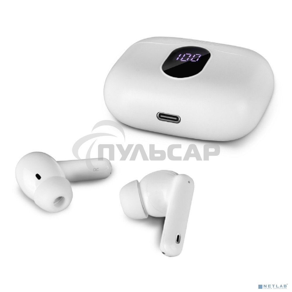 Беспроводные внутриканальные наушники с микрофоном Sven E-310B, белый (Bluetooth, TWS, ANC, ENC, APP)