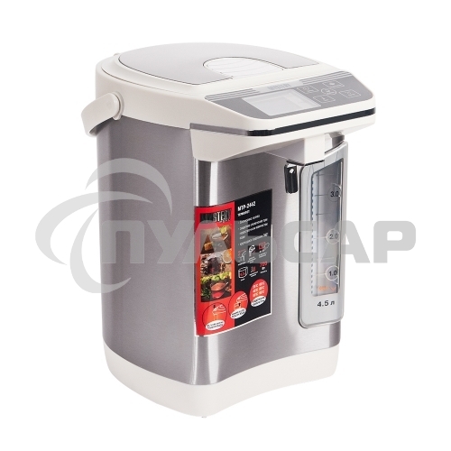 Термопот Mystery MTP-2442 4.5л. 700Вт серебристый/белый