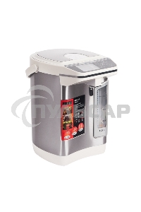 Термопот Mystery MTP-2442 4.5л. 700Вт серебристый/белый