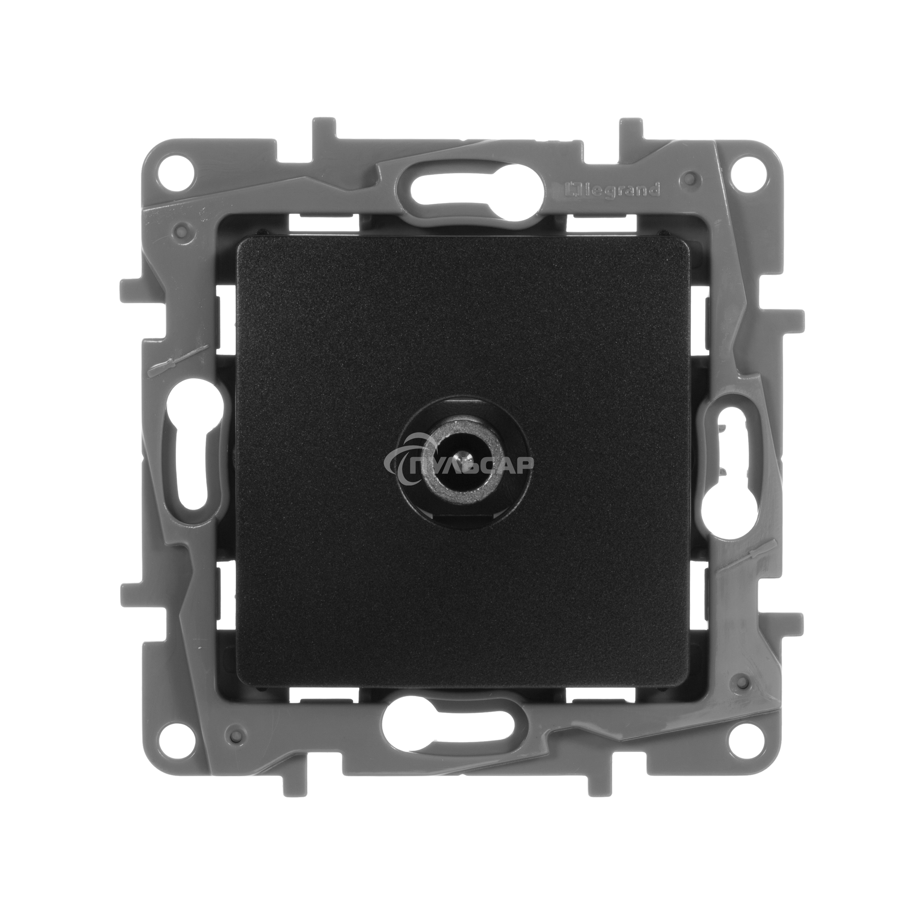 Розетка ETIKA TV оконечная, антрацит