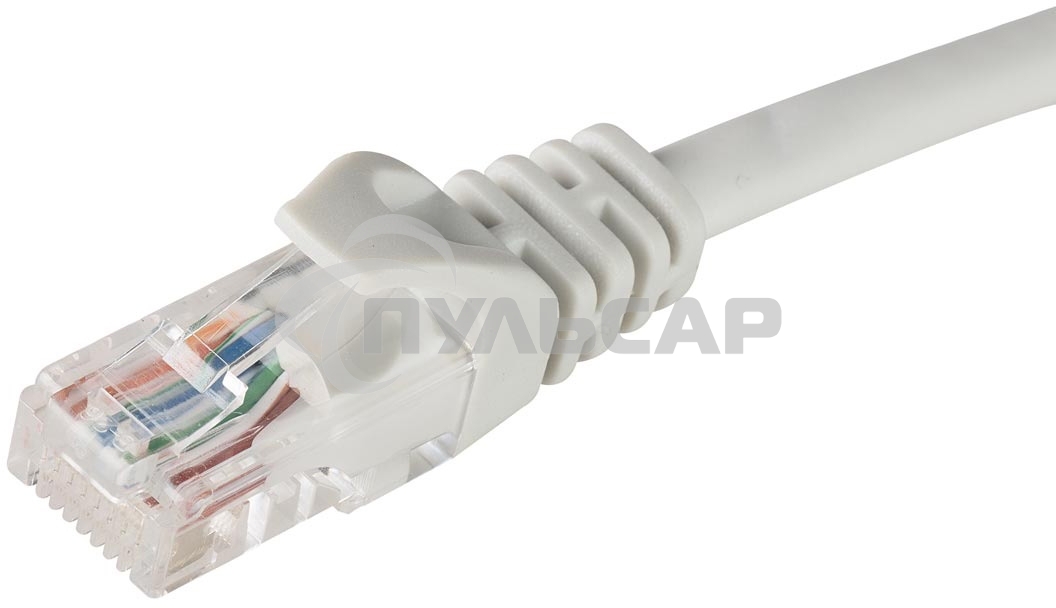 Коммутационный шнур ITK (патч-корд), кат.5Е UTP, LSZH, 1м, серый