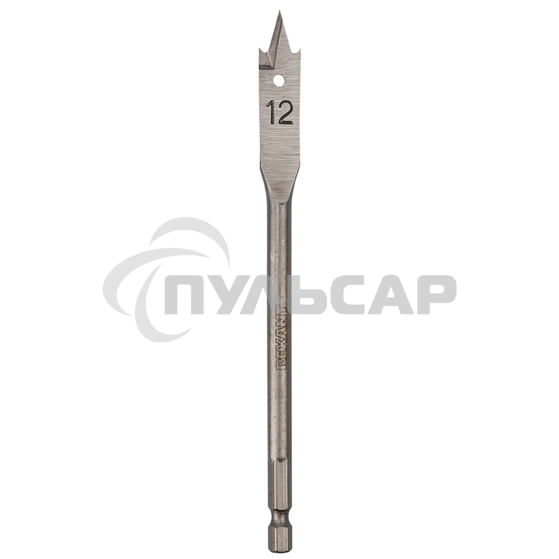 Сверло перовое по дереву 12х152 мм (шестигранный хвостовик) Kranz