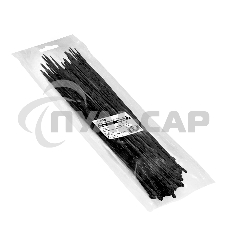 Стяжка (хомут) нейлоновая ExeGate EX293140RUS CV66-500x7.5B (нейлон 6.6, 500x7.5мм, неоткрывающаяся, halogen free, -40°C - +85°C, черная, 100 шт)