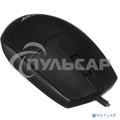 Мышь проводная Acer OMW126 черный, 1200 dpi, USB, кнопки - 3
