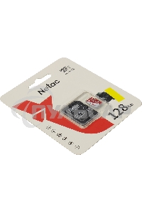 Флеш карта Netac P500 ECO 128Gb MicroSDXC U1/C10 up to 80Mb/s, retail pack with SD Adapter