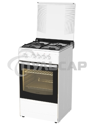 Плита газовая Darina 1B1 GM 441 018 W белый/черный, конфорок 4 шт, духовка 50 л, 50 см x 85 см x 51 см