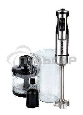Блендер Centek CT-1338 (черный/сталь) 1300Вт DC мотор, РЕГУЛЯТОР МОЩНОСТИ сLED, стакан, чоппер, венчик
