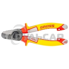 Кабелерез GROSS 17725диэлектрические рукоятки до 1000в трехкомпонентные рукоятки 160мм