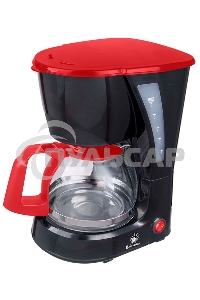 Кофеварка Василиса КВ1-600 черный с красным