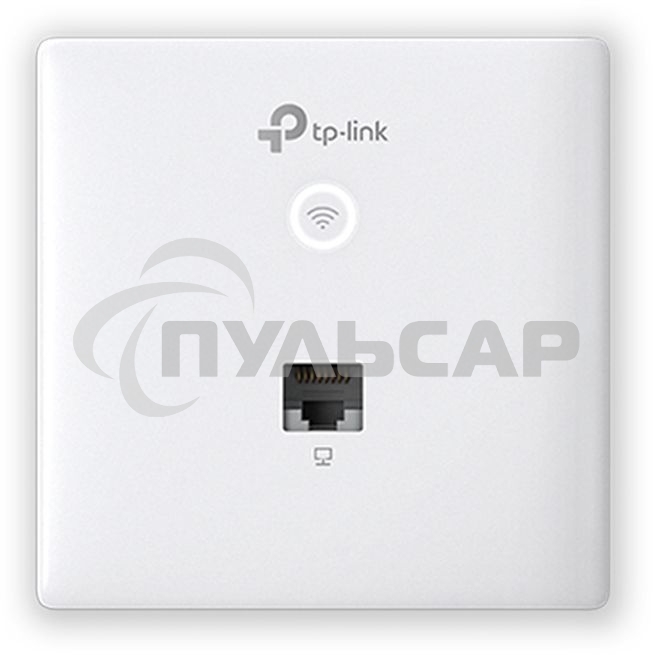 Точка доступа TP-Link Omada AC1200 wireless MU-MIMO Gigabit wall-plate Access Point, 1 Gigabit downlink port, 1 gigabit uplink port, 802.3af/at PoE in, wall plate mounting, support standalone mode and controlled by Omada SDN controller (Software/hardware/