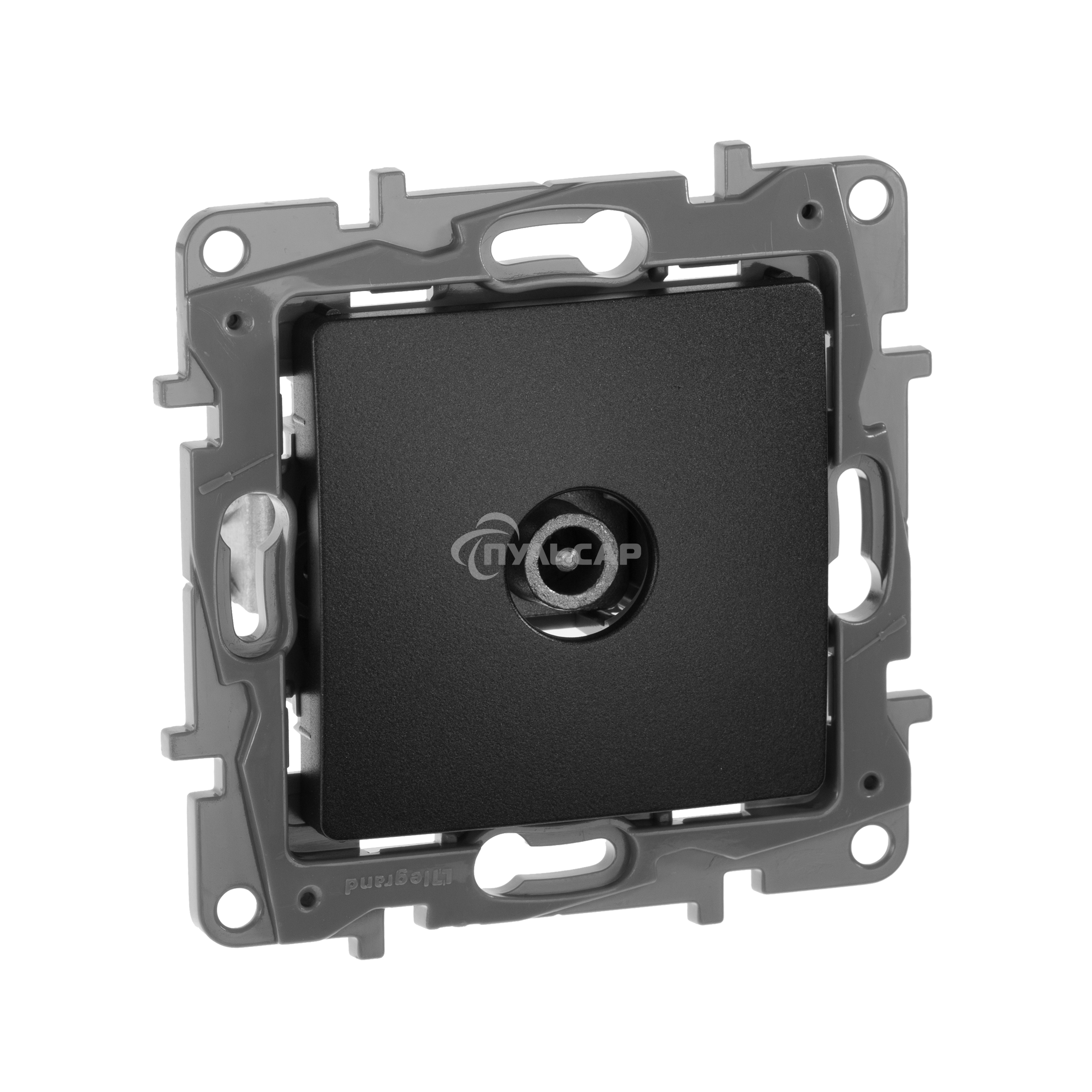 Розетка ETIKA TV оконечная, антрацит