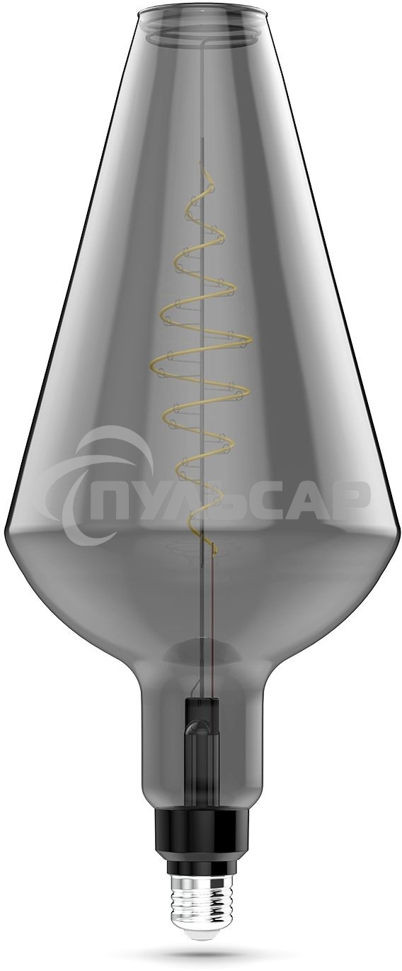 Лампа cветодиодная LED Filament Vase E27 8.5W Gray 165lm 1800K 1/2 180802005 Gauss