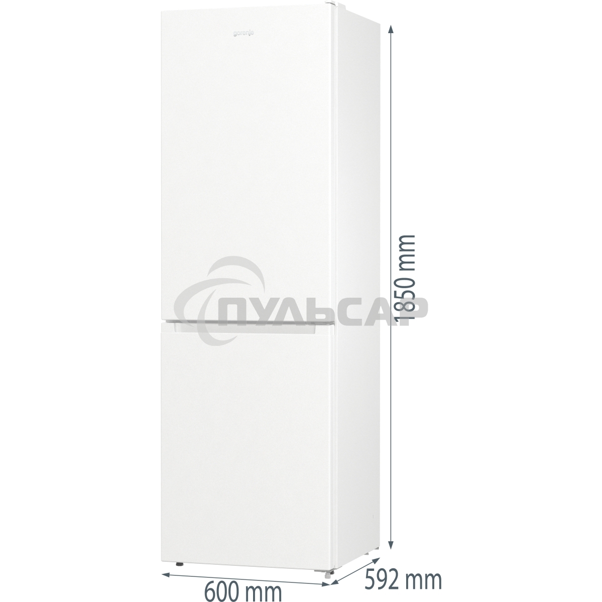 Холодильник Gorenje NRK619EEW4 белый двухкамерный 203/99л морозилка снизу, No Frost