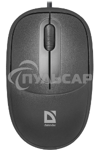 Мышь проводная Defender Datum MS-980 черный, 1000 dpi, USB, кнопки - 3