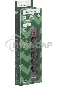 Сетевой фильтр Defender 5M DFS 755 5OUTL.