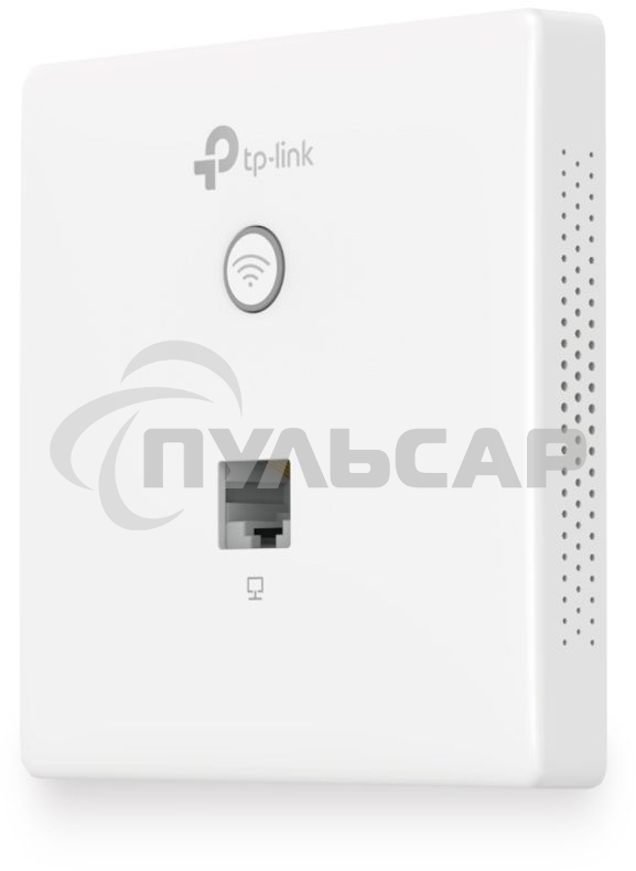 Точка доступа TP-Link Omada AC1200 wireless MU-MIMO Gigabit wall-plate Access Point, 1 Gigabit downlink port, 1 gigabit uplink port, 802.3af/at PoE in, wall plate mounting, support standalone mode and controlled by Omada SDN controller (Software/hardware/