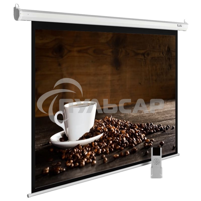 Экран Cactus 300x300см MotoExpert CS-PSME-300x300-WT 1:1 настенно-потолочный рулонный белый (моторизованный привод)