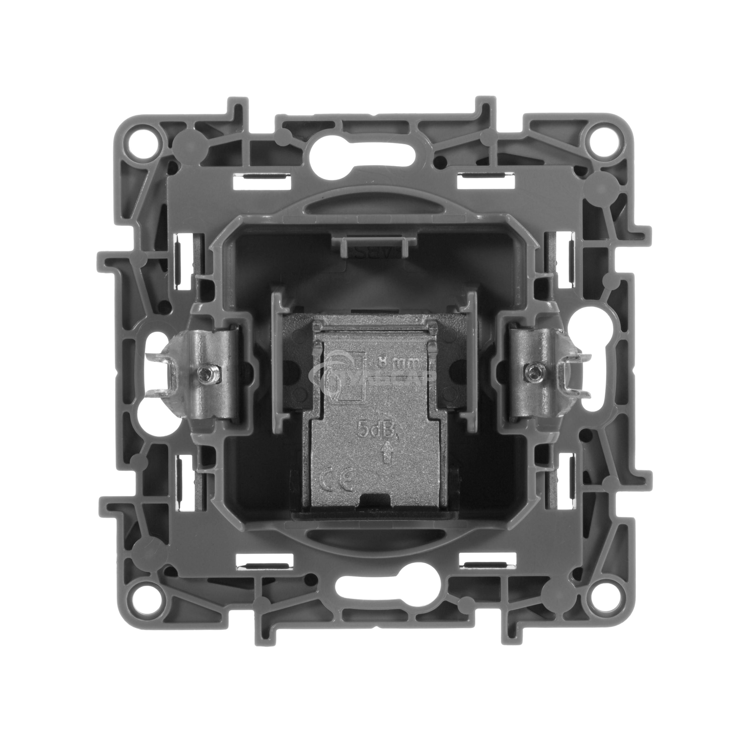 Розетка ETIKA TV оконечная, антрацит