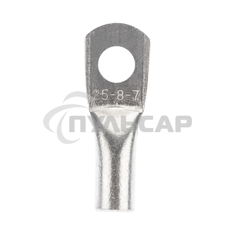 Наконечник медный луженый ТМЛ 25–8–7 (25мм² - Ø8мм) ГОСТ 7386-80 (в упак. 100 шт.) Rexant