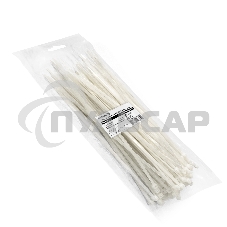 Стяжка (хомут) нейлоновая ExeGate EX293139RUS CV66-500x7.5W (нейлон 6.6, 500x7.5мм, неоткрывающаяся, halogen free, -40°C - +85°C, белая, 100 шт)