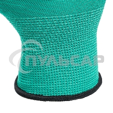 Перчатки полиэфирные с черным нитрильным покрытием, размер 9, 13 класс вязки Palisad