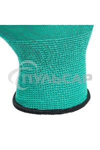 Перчатки полиэфирные с черным нитрильным покрытием, размер 9, 13 класс вязки Palisad