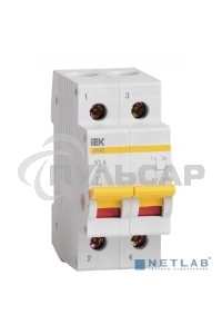 Выключатель нагрузки ВН-32 20А/2П ИЭК MNV10-2-020