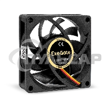 Вентилятор для корпуса ExeGate EX07015S3P черный, 70 мм, 3000 об/мин, 27 дБ, 3 pin