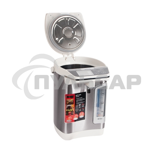 Термопот Mystery MTP-2442 4.5л. 700Вт серебристый/белый