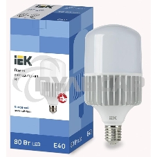 Лампа светодиодная IEK LLE-HP-80-230-65-E40 HP 80Вт 230В 6500К E40