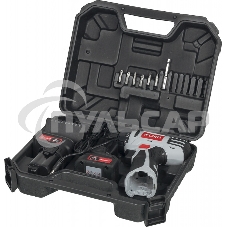 Дрель-шуруповерт Ресанта ДА-24-2ЛК 75/14/7, Аккумуляторная, 24В, 2 АКБ, Кейс