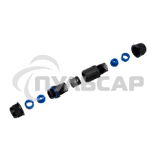 Кабельный коннектор I-образный (3PIN 0,5-1,5мм2) IP68 Rexant