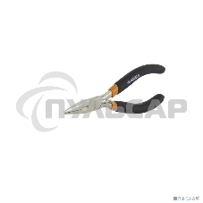 Длинногубцы Mini, 130 мм, никелированные, прямые, авторазжим Sparta