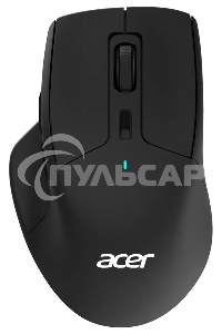 Мышь беспроводная Acer OMR150 черный, 1600 dpi, радиоканал, USB, кнопки - 6