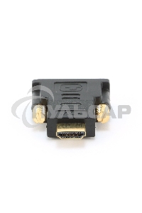 Адаптер (переходник) Gembird HDMI-DVI A-HDMI-DVI-1, 19M/19M, золотые разъемы, пакет