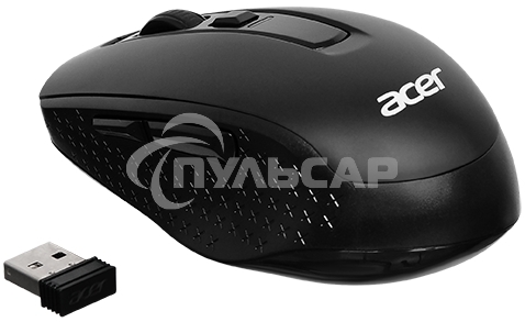 Мышь беспроводная Acer OMR060 черный, 1600 dpi, радиоканал, USB, кнопки - 6