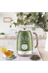 Чайник электрический Kitfort KT-6110 1.7л. 2200Вт зеленый (корпус: нержавеющая сталь)