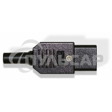 Разъем IEC 60320 C13 220В 10A на кабель (плоские контакты внутри разъема), прямой Hyperline